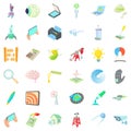 Ipad icons set, cartoon style Royalty Free Stock Photo