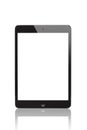IPad mini Black and Slate whit blank screen (Front Side) Royalty Free Stock Photo