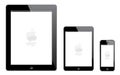 IPad 4, new iPad Mini and iPhone 5 Royalty Free Stock Photo