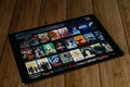 IPad Pro12.9 tablet new product of apple using Netflix, Netflix is a global provider of streaming movies and TV series