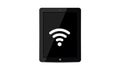 Ipad And WiFi symbol. Tablet with WiFi . Wireless and Ipad