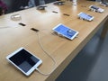 iPads at the Apple Store Royalty Free Stock Photo