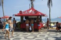 Ipanema Beach Boardwalk Kiosk Royalty Free Stock Photo