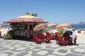 Ipanema Beach Boardwalk Kiosk Royalty Free Stock Photo