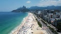 Ipanema Beach at Downtown Rio de Janeiro in Rio de Janeiro Brazil.