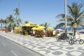 Ipanema Beach kiosk on boardwalk Rio de Janeiro Brazil Royalty Free Stock Photo
