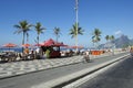 Ipanema Beach Rio de Janeiro Boardwalk Bike Path Royalty Free Stock Photo