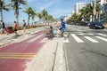 Ipanema Beach Vendor Bike Path Rio de Janeiro Brazil