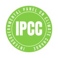 IPCC intergovernmental panel on climate change symbol icon Royalty Free Stock Photo