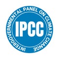 IPCC, intergovernmental panel on climate change symbol Royalty Free Stock Photo