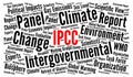 IPCC word cloud illustration Royalty Free Stock Photo
