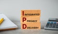 IPD Integrated Project Delivery system of cooperation and communication between participants in a construction project, investor, Royalty Free Stock Photo