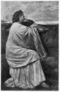 Iphigenia by a German painter Anselm Feuerbach. Royalty Free Stock Photo