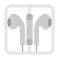 iPhone earphone illustration.