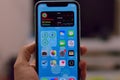 IPhone 11 with new home screen widgets of iOS14