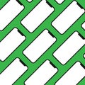 Iphone pattern, green template, vector illustration Royalty Free Stock Photo