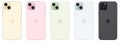 iPhone 15 Plus in different colors
