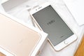 IPhone 7 plus dual camera unboxing hello in diverse languages