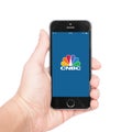 IPhone 5s with CNBC app