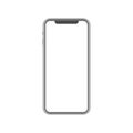 iphone screen display simple grey vector illustration Royalty Free Stock Photo