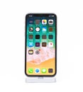 iPhone X from Apple against white background Royalty Free Stock Photo