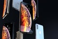 IPhone Xs Gold, Silver and Space Grey falling down