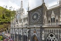 Sanctuary of Las Lajas details of the facade Ipiales Colombia