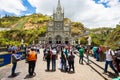 Sanctuary of Las Lajas front view Ipiales Colombia