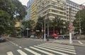 Ipiranga avenue on Sao Paulo downtown, Brazil.