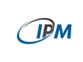 IPM letter creative modern elegant logo design Royalty Free Stock Photo