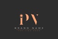 IPN abstract letter logo design Royalty Free Stock Photo
