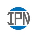 IPN letter logo design on white background. IPN creative initials circle logo concept. IPN letter design Royalty Free Stock Photo
