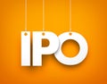 IPO word Royalty Free Stock Photo