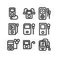 Ipod icon or logo isolated sign symbol vector illustration Royalty Free Stock Photo