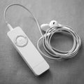 IPod Shuffle with Earpods in Black and White