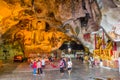 IPOH, MALAYASIA - MARCH 25, 2018: Interior of Perak Tong cave temple in Ipoh, Malaysi Royalty Free Stock Photo