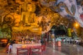 IPOH, MALAYASIA - MARCH 25, 2018: Interior of Perak Tong cave temple in Ipoh, Malaysi Royalty Free Stock Photo