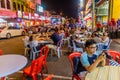 IPOH, MALAYASIA - MARCH 25, 2018: View of a street restaurant in Ipoh, Malaysi