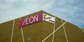 Ipoh.Malaysia .Jun 2019. Aeon and TGV Cinemas signboard at Ipoh shopping mall wall