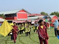 The parade, in sport day of primary student at school