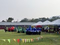 The parade, in sport day of primary student at school