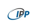 IPP letter creative modern elegant logo design Royalty Free Stock Photo