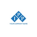 IPP letter logo design on white background. IPP creative initials letter logo concept. IPP letter design.IPP letter logo design on Royalty Free Stock Photo