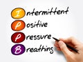 IPPB - Intermittent Positive Pressure breathing Royalty Free Stock Photo