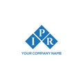 IPR letter logo design on white background. IPR creative initials letter logo concept. IPR letter design Royalty Free Stock Photo