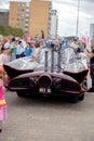 Ipswich, Suffolk, UK July 19 2015: Classic Batmobile from the 1960`s Batman TV show on display at a car festival