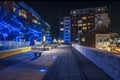 Waterfront Apartments Ipswich night Royalty Free Stock Photo