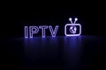 IPTV neon concept self illumination background