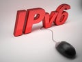 Ipv6 internet protocol concept Royalty Free Stock Photo