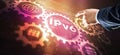 IPV6. New version of the Internet protocol. Modern technology concept